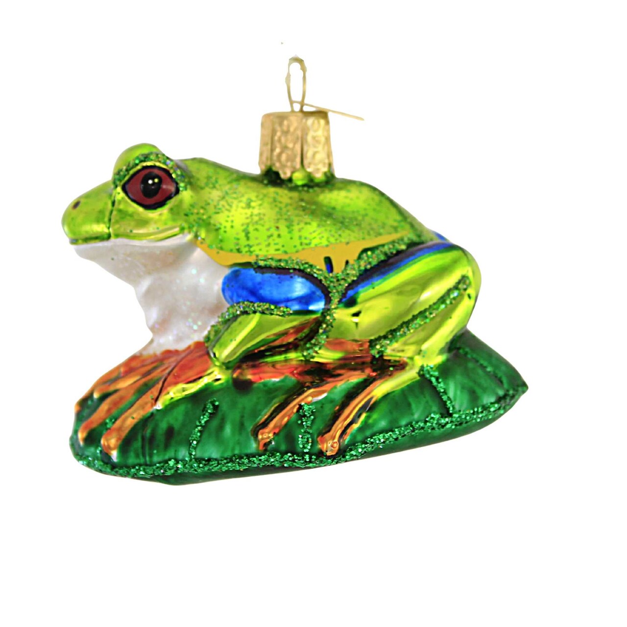 Old World Christmas 2.25 In Red-Eyed Tree Frog Tree Ornament , Superpower Of Nature